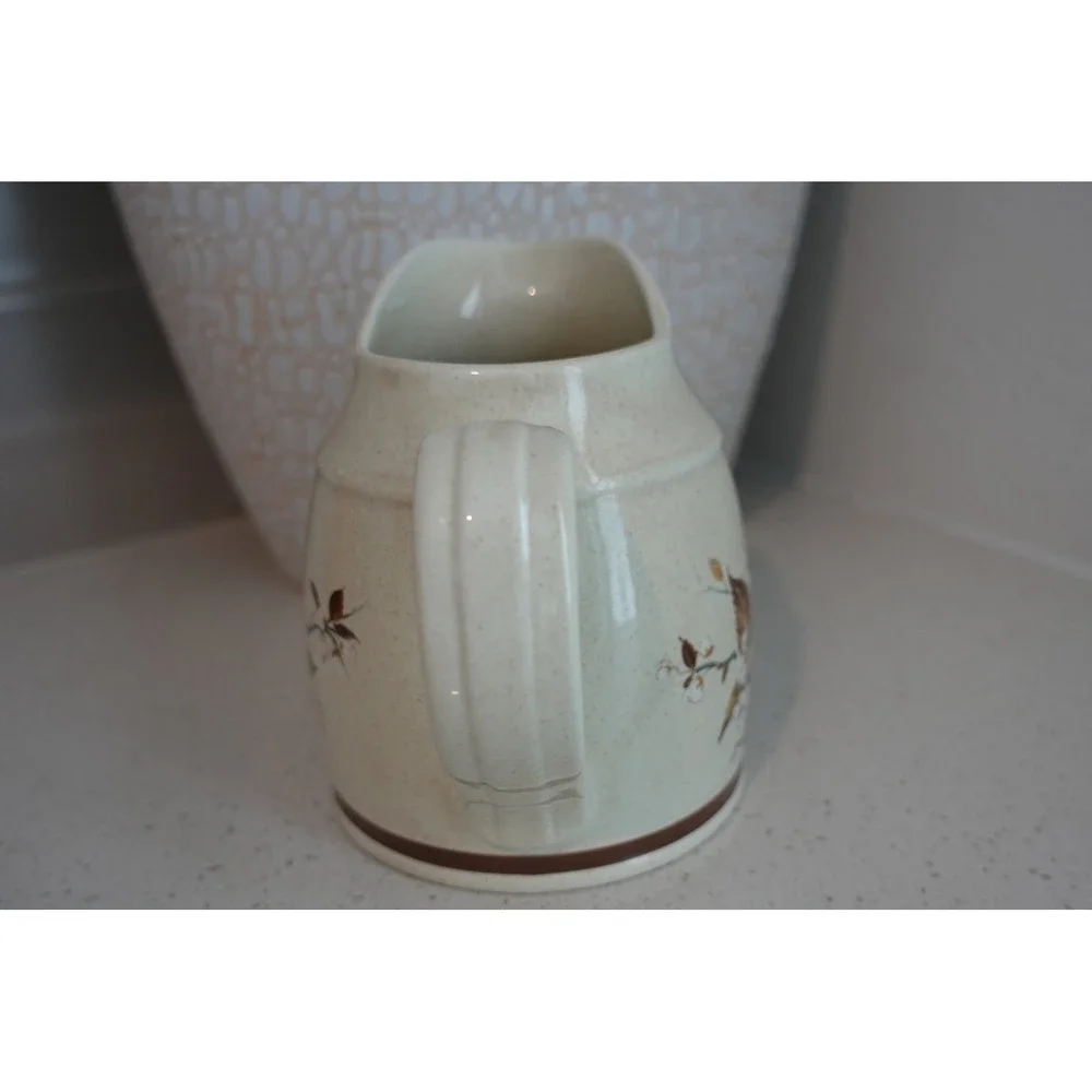 Royal Doulton‎ Lambethware Wild Cherry Creamer Pitcher England Floral Decor